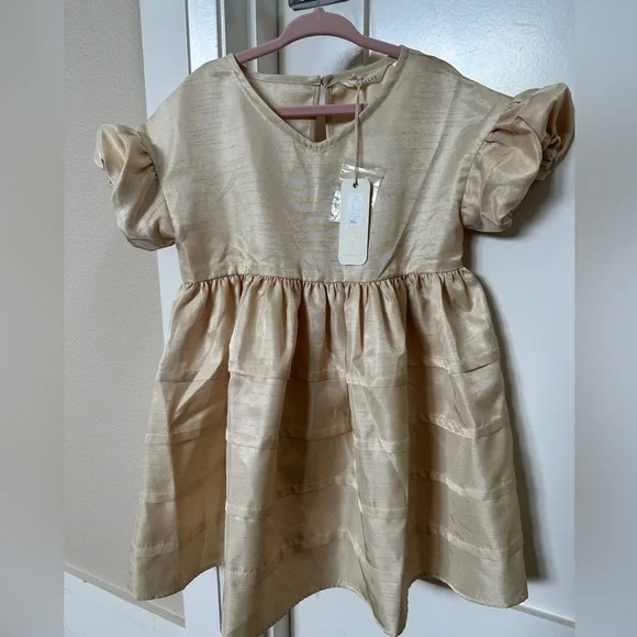 Noralee Elegant Cream Kids Formal Dress - Picture 3 of 6